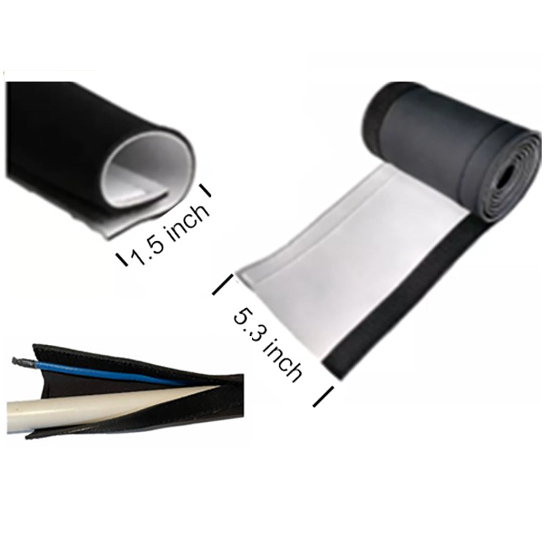 SmartWrap Neoprene Pipe/Heat Cable Covering Material. Sold by the foot.